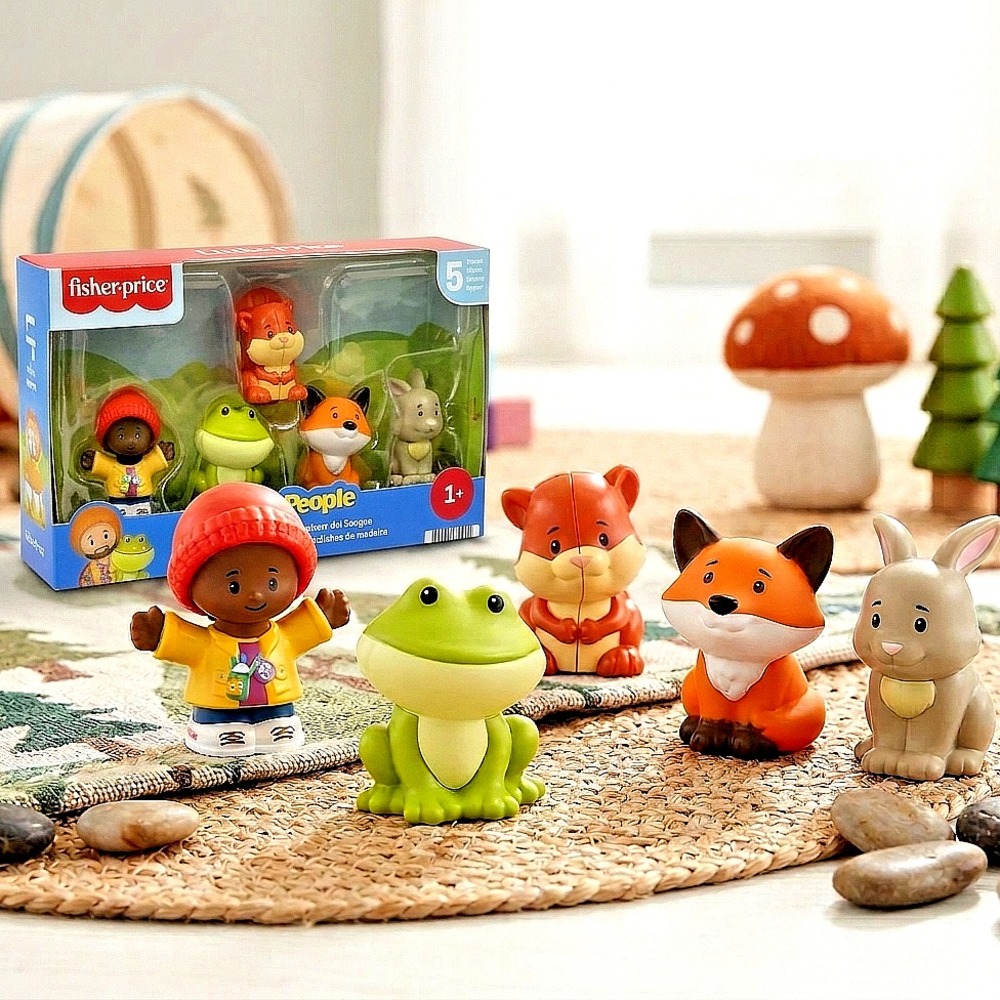 Fisher-Price Little People Woodland Critters Animals 5 Pack Figures New